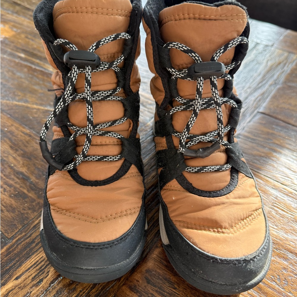 Sorel Kids Tan and Black Boots